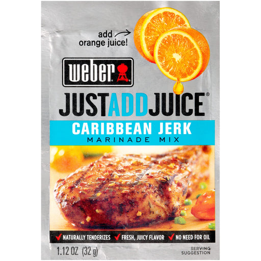 Weber Caribbean Jerk Marinade Mix, 1.12 oz. Packets (4 Pack) Just Add Juice!