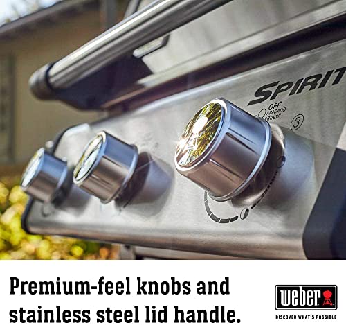 Weber Spirit S-315 Liquid Propane Gas Grill, Stainless Steel