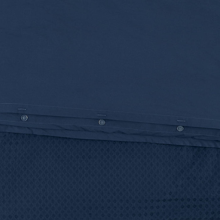 Amazon Brand – Stone & Beam 100% Cotton Soft Waffle Texture Transitional Gemma Duvet Cover Set, 104" x 90", King