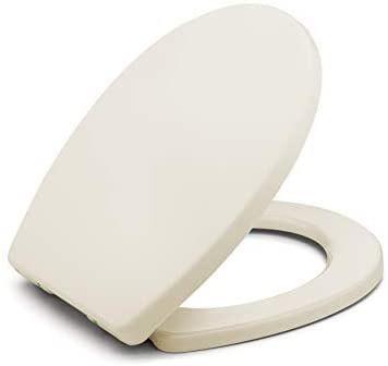 BATH ROYALE BR283-00 MasterSuite Round Toilet Seat with Cover, White - Slow Close, Easy Clean, Replacement Toilet Seat Fits All Toilet Brands including Kohler