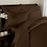 Elegant Comfort 3 Piece 1500 Thread Count Luxury Ultra Soft Egyptian Quality Coziest Duvet Cover Set, Full/Queen, Hot Chocolate