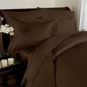 Elegant Comfort 3 Piece 1500 Thread Count Luxury Ultra Soft Egyptian Quality Coziest Duvet Cover Set, Full/Queen, Chocolate