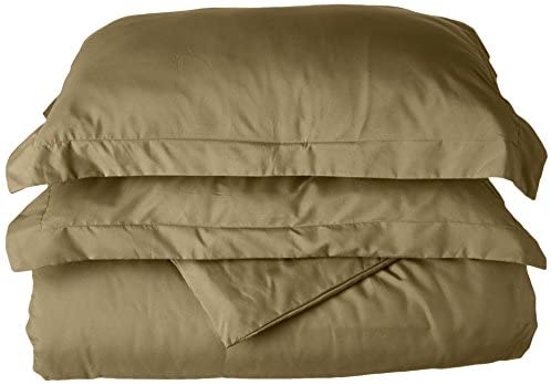 Elegant Comfort 1500 Thread Count Egyptian Quality Wrinkle and Fade Resistant 3-Piece Duvet Cover Set, King/California King, Green