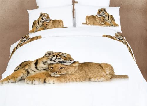 Dolce Mela DM483Q Devotion Duvet Cover Bedding Set, Queen, Safari Themed