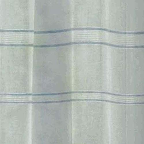 DUCK RIVER TEXTILES - Striped Sheer Grommet Window Curtain 2 Panel Drape Hampstead, 40 X 84 Inch, Grey