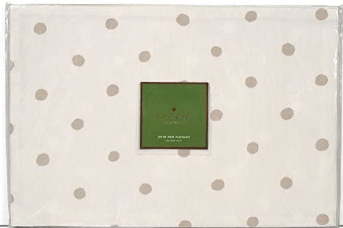 kate spade New York set of four flaxseed placemat 13 X 19 IN( 33 X 48CM)
