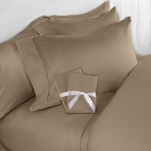 Elegant Comfort 3 Piece 1500 Thread Count Luxury Ultra Soft Egyptian Quality Coziest Duvet Cover Set, King/California King, Taupe