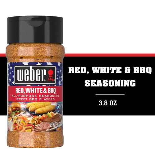 Weber Red, White & BBQ Seasoning, 3.8 Ounce Shaker