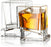 JoyJolt Carre Square Scotch Glasses, Old Fashioned Whiskey Glasses 10-Ounce, Ultra Clear Whiskey Glass for Bourbon and Liquor Set Of 2 Glassware