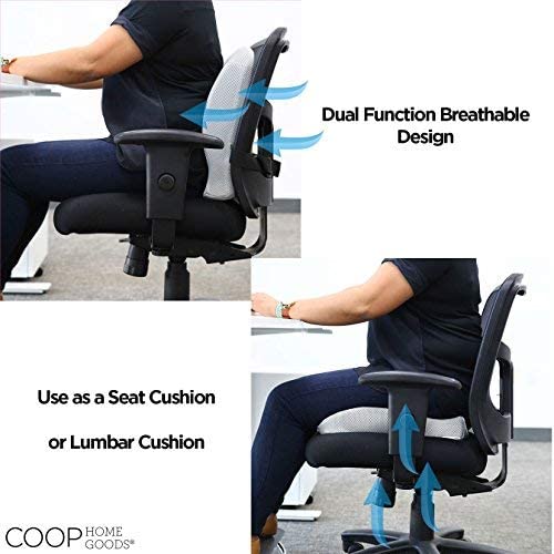 Full Lumbar Back Support Cushion for Home Office Chair Car Seat