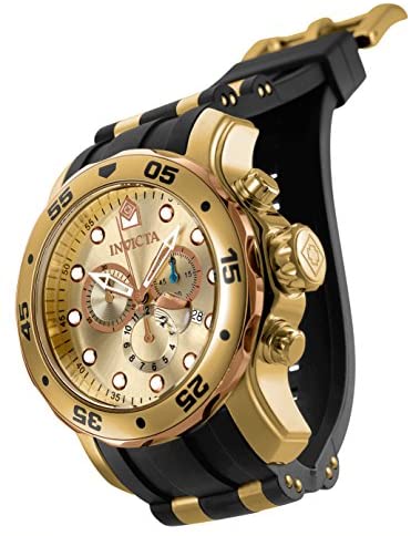 Invicta Men's 17884 Pro Diver 18k Gold Ion-Plated Stainless Steel Chronograph Watch