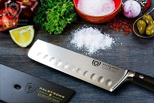 DALSTRONG Nakiri Asian Vegetable Knife - Gladiator Series - German HC Steel - 7" (180mm)
