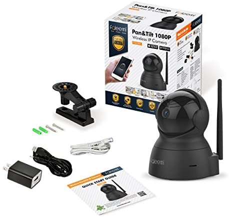 Faleemi Wireless Security Camera, WiFi Home Indoor Dog Pet Camera, 1080P HD Pan/Tilt/Zoom IP Camera, Baby Monitor, Nanny Cam with 2 Way Audio, Night Vision, Cell Phone App Remote View Control