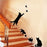 BooDecal Black Cats Design Catching Butterfly Playing with Ball Art Peel Stick Wall Stickers DIY Vinyl Wall Decals Applique for Home Stairway Decor Baseboard