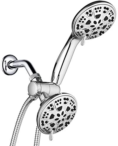 AquaDance Chrome Giant 5" 30 Mode 3-Way High Power Combo Shower Head & Handheld Separately or Together – Officially Independently Tested to Meet Strict US Quality & Performance Standards