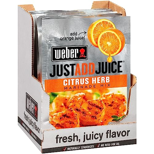 Weber Citrus Herb Marinade Mix 1.12 oz. Packets (4 Pack) Just Add Juice!