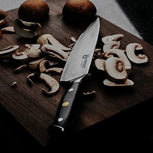 8-Inch VG10 Chef's Knife With 66 Layers of High Carbon Damascus Stainless Steel Clading- Razor Sharp -Kurouto Kitchenware