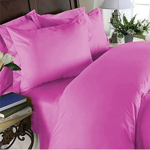 Elegant Comfort 3 Piece 1500 Thread Count Luxury Ultra Soft Egyptian Quality Coziest Duvet Cover Set, Full/Queen, Hot Pink