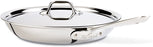 All-Clad D3 Stainless Cookware, 12-Inch Fry Pan with Lid, Tri-Ply Stainless Steel, Professional Grade, Silver