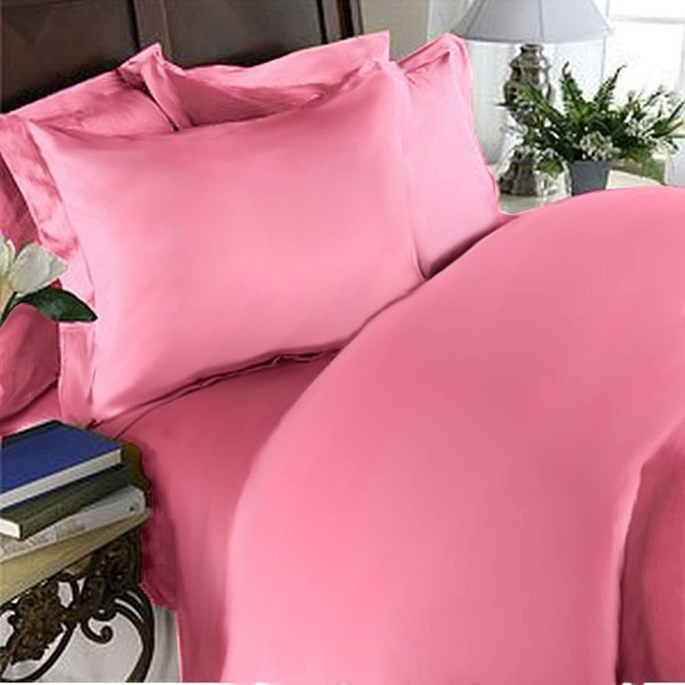Elegant Comfort 3 Piece 1500 Thread Count Luxury Ultra Soft Egyptian Quality Coziest Duvet Cover Set, Full/Queen, Light Pink