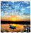 Ambesonne Nautical Shower Curtain, Little Fishing Boat on Pond Tranquil Sunrise Water Reflection Picture, Cloth Fabric Bathroom Decor Set with Hooks, 75" Long