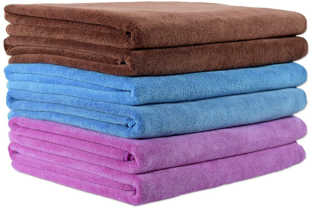 JML Microfiber Bath Towels, Bath Towel 3 Pack(27" x 55"), Soft, Super Absorbent and Fast Drying, Multipurpose Use for Sports, Travel, Fitness