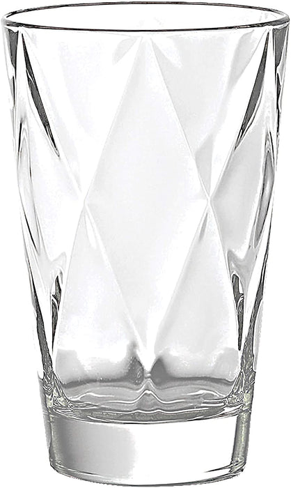 Barski - European Glass - Hiball Tumbler - Artistically Designed - 13.5 oz. - Set of 6 Highball Glasses - Made in Europe