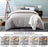 Bedsure White Washed Duvet Cover Set Twin Size with Zipper Closure,Ultra Soft Hypoallergenic Comforter Cover Sets 2 Pieces (1 Duvet Cover +1 Pillow Sham)
