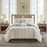 Harbor House Anslee 3 Piece Cotton Yarn Dyed Duvet Cover Set Taupe King