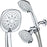 AquaDance, Chrome Luxury Square 48-setting High-Pressure Dual Head/Handheld Shower Spa Combo. Extra-Long 72" Stainless Steel Hose, 3-way Flow Diverter, Finish. Best Quality from Top American