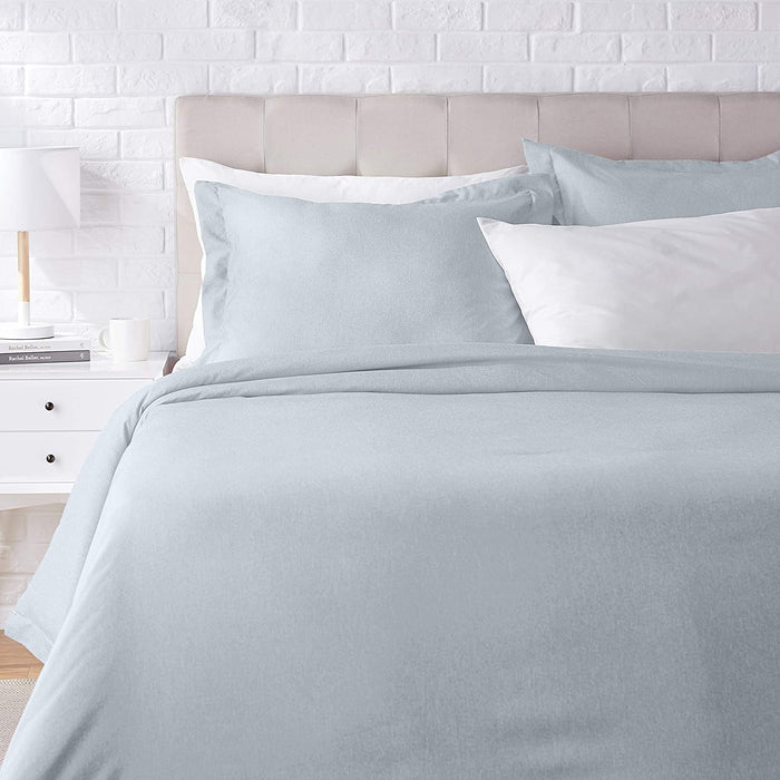 AmazonBasics Chambray Duvet Cover Bed Set - Twin or Twin XL