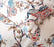 Eikei Oriental Garden Majestic Peacock Bird Floral Duvet Cover Chinoiserie Chic Asian Style Blooming Trees Vines and Branches Long Staple Cotton 3pc Bedding Set (Creamy White