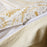 FADFAY Duvet Cover Set Paisley Bedding 100% Cotton Hypoallergenic Gold Classy Luxurious Bedding with Hidden Zipper Closure 3 Pieces, 1Duvet Cover & 2Pillowcases