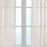CURTAIN FRESH Arm and Hammer Odor Neutralizing Sheer Voile Window Curtains, Single Panel, 59" x 63"