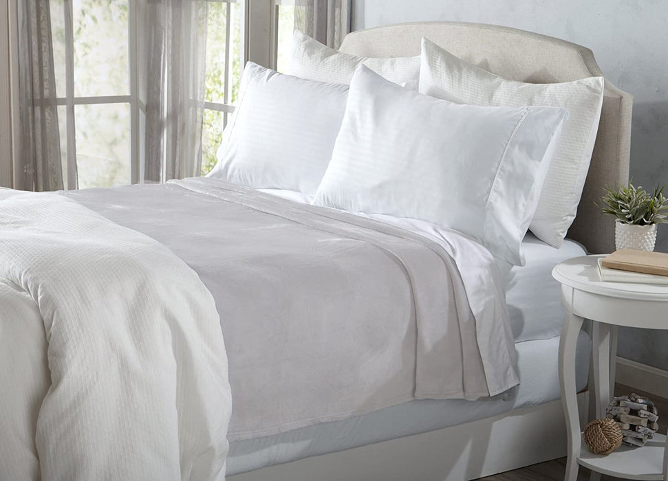 Home Fashion Designs Luxury Velvet Plush All-Seasons Soft Flannel Fleece Bed Blanket. Lightweight, Cozy and Warm (King
