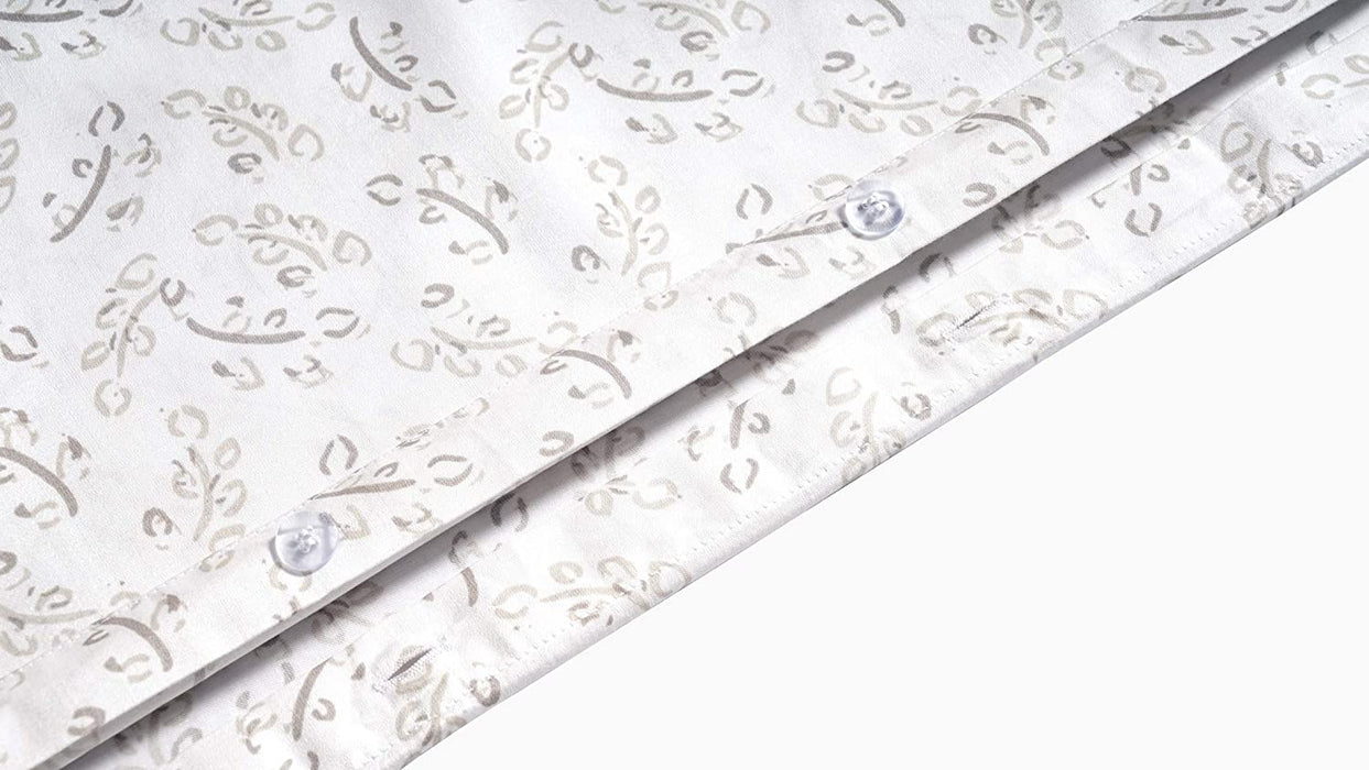 AmazonBasics Organic Sateen Cotton Duvet Comforter Cover Set, King