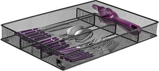 Cutlery Tray by Mindspace, 5 Compartments Kitchen Utensil Drawer Organizer | Silverware Tray | The Mesh Collection