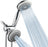 DreamSpa Luxury 36 Setting Large Showerhead and Hand-Shower Dual 3-Way-Combo by Top Brand Manufacturer (Fixed and Handheld Shower-Heads, Water-Diverter, Extra Long 6 ft Stainless Steel Shower-Hose)