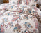 Eikei Oriental Garden Majestic Peacock Bird Floral Duvet Cover Chinoiserie Chic Asian Style Blooming Trees Vines and Branches Long Staple Cotton 3pc Bedding Set (Creamy White
