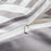 DelbouTree White Duvet Cover Set,Striped Duvet Covers,Contrast 2 Tone Reversible Comforter Cover,Twin Bedding Set,Zipper Closure