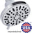 AquaDance Premium High Pressure 6-setting 4-Inch Shower Head for the Ultimate Shower Spa Experience! Officially Independently Tested to Meet Strict US Quality & Performance Standards!